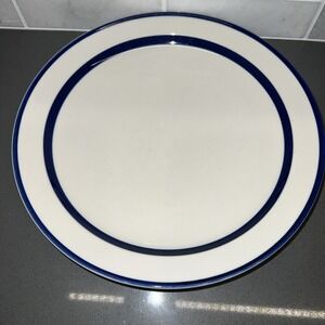 Orbit Stoneware #223 Blue Band 10.5" Platter/Charger Vintage Made In Japan